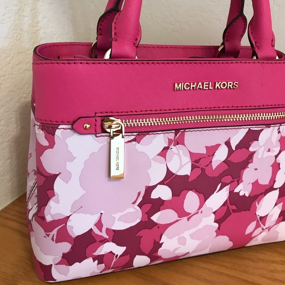 Michael Kors Hailee Xs Satchel granita Pink Bag - Picture 2 of 8